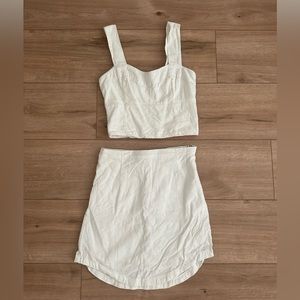 White Abercrombie & Fitch Linen Set